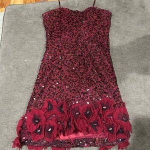 Badgley Mischka sequin cocktail dress